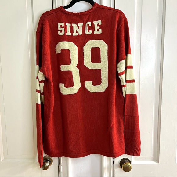 Heroes & Villains Marvel Logo Red Varsity Sweater NWT - Picture 11 of 15